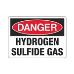 Danger Hydrogen Sulfide Gas (Hazmat) Sign